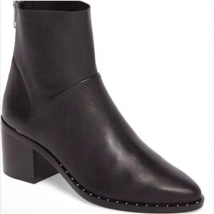 TREASURE & BOND FARRAH BLACK POINTED TOE BOOTIE W STUDS